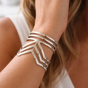 💘 Pick 3 For $15.Bansri Silver Cuff Bracelet New